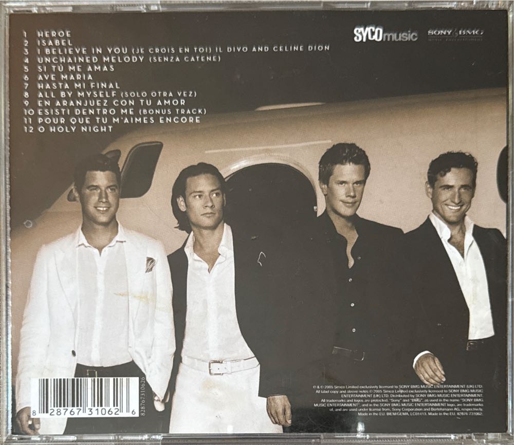 Ancora - Il Divo (CD) music collectible [Barcode 828767310626] - Main Image 2