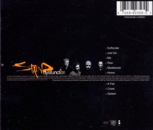 Dysfunction  - Staind (CD - 61) music collectible [Barcode 475596235622] - Main Image 2