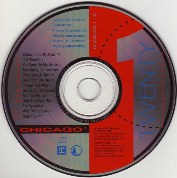 Twenty 1 - Chicago (CD - 52:01) music collectible [Barcode 075992639125] - Main Image 4