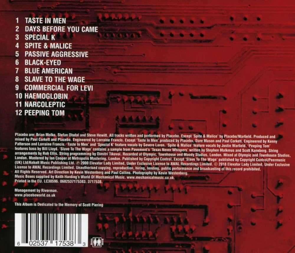 Black Market Music - Placebo (CD) music collectible [Barcode 9326165002378] - Main Image 2