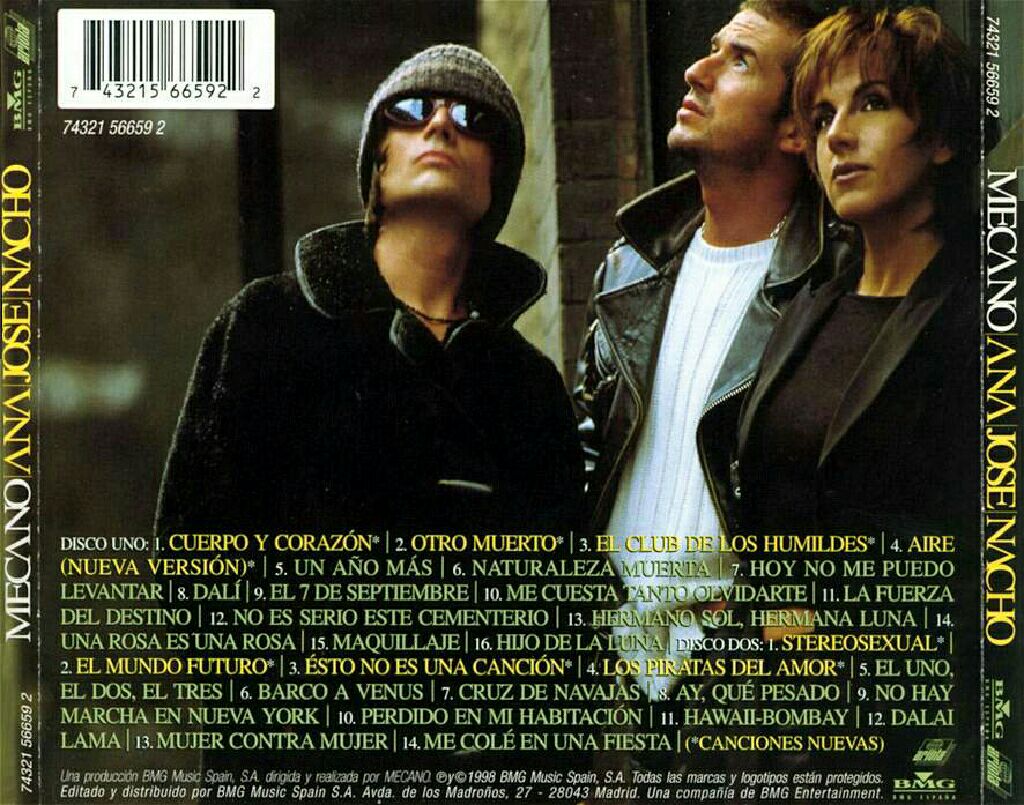 Ana Jose Nacho - Mecano (CD) music collectible [Barcode 743215665922] - Main Image 2