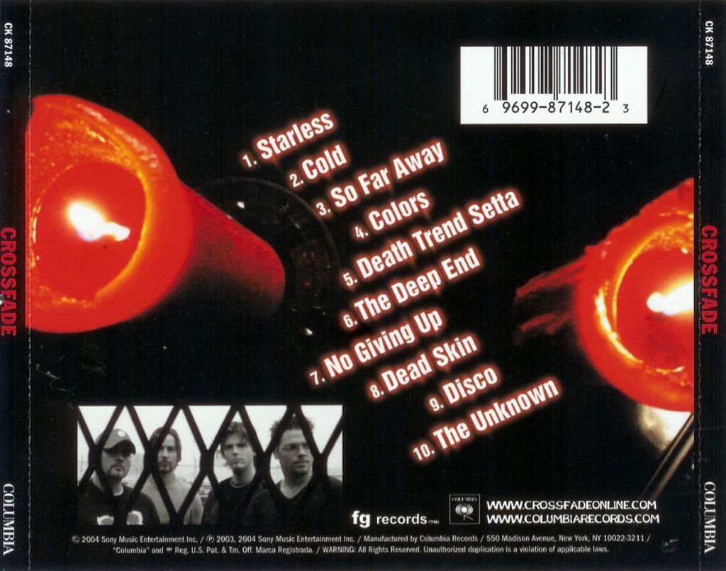 Crossfade - Crossfade (CD) music collectible [Barcode 696927114823] - Main Image 2