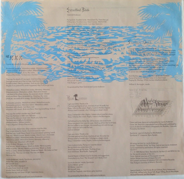 Mister Heartbreak - Anderson, Laurie (12”) music collectible - Main Image 3