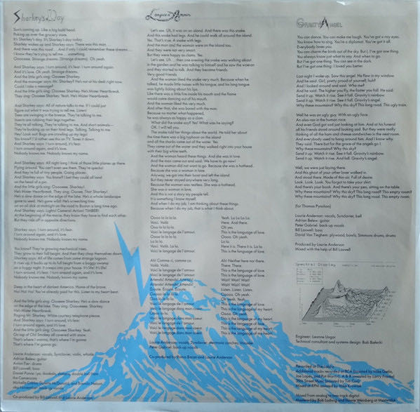 Mister Heartbreak - Anderson, Laurie (12”) music collectible - Main Image 4