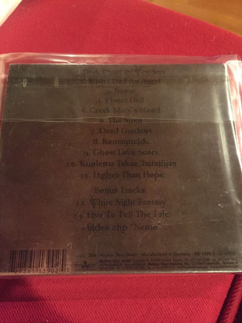 Once - Nightwish (CD) music collectible [Barcode 0016861821623] - Main Image 2