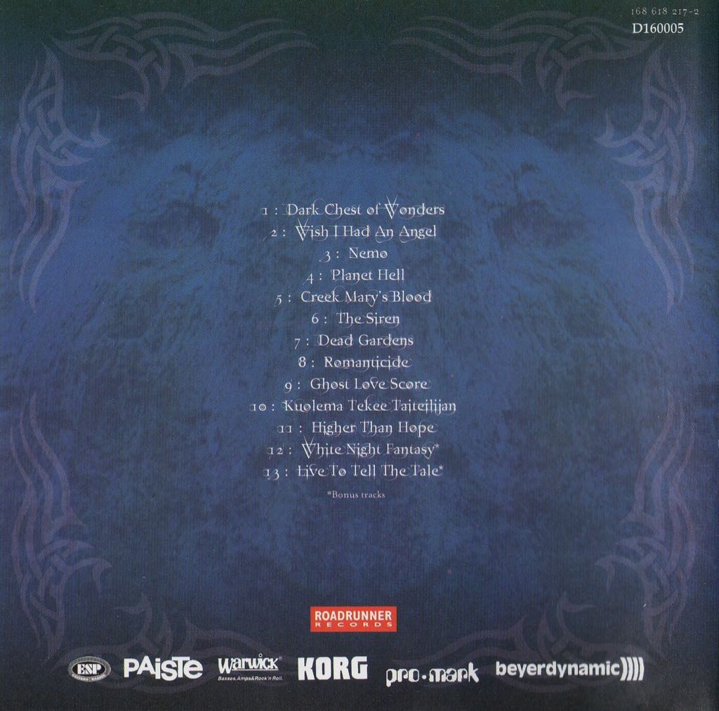 Once - Nightwish (CD - 60) music collectible [Barcode 016861821623] - Main Image 2