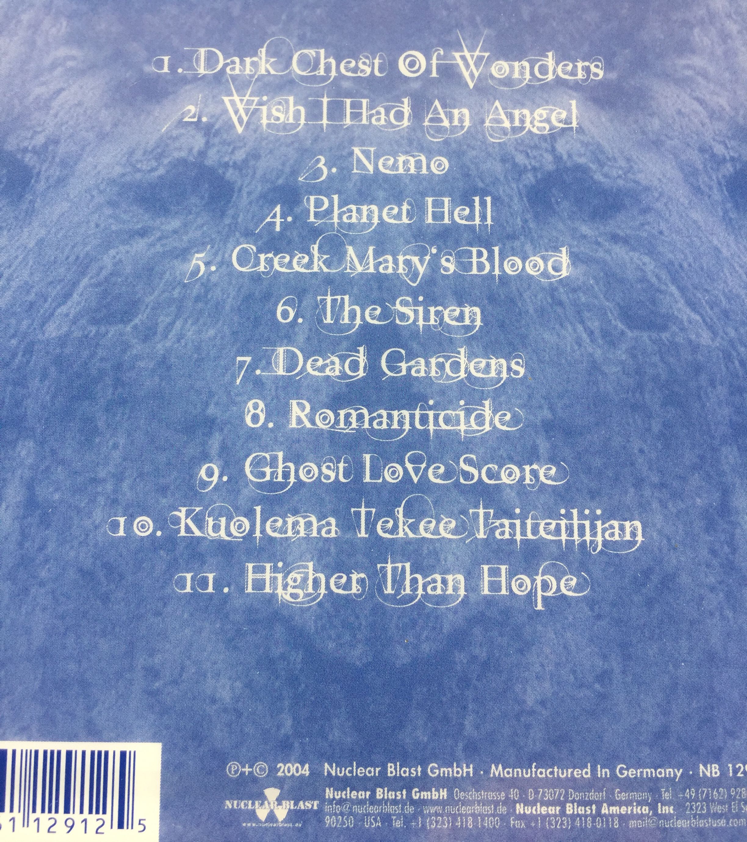 Once - Nightwish (12”) music collectible [Barcode 0602498189047] - Main Image 2