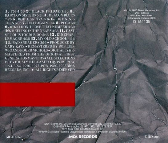 A Decade of Steely Dan - Steely Dan (CD) music collectible - Main Image 2