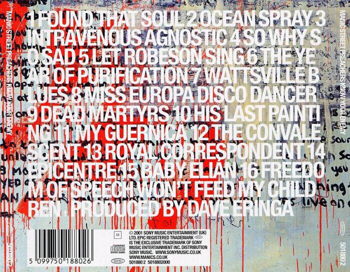 Know Your Enemy - Manic Street Preachers (CD - 73) music collectible [Barcode 724381011324] - Main Image 2