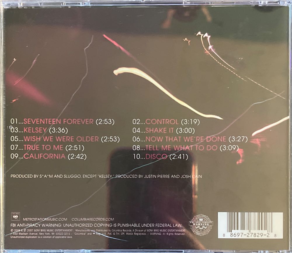 Metro Station - Metro Station (CD - 43) music collectible [Barcode 886972782928] - Main Image 2
