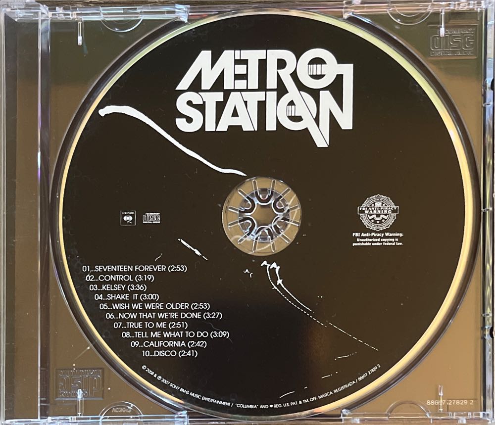 Metro Station - Metro Station (CD - 43) music collectible [Barcode 886972782928] - Main Image 3