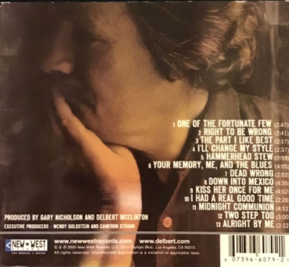 Cost Of Living - McClinton, Delbert (CD) music collectible [Barcode 607396607921] - Main Image 2