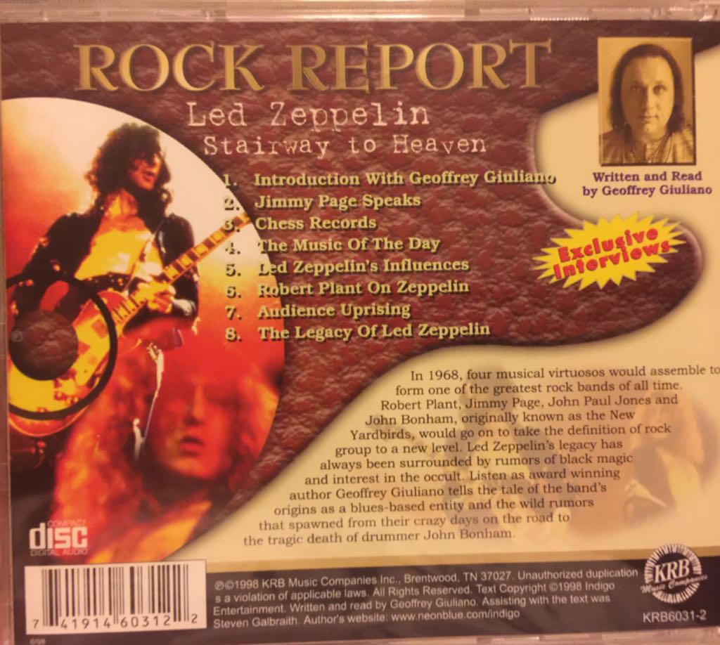 Rock Report Stairway to Heaven Led Zepplin - Led Zepplin (CD) music collectible [Barcode 741914603122] - Main Image 2