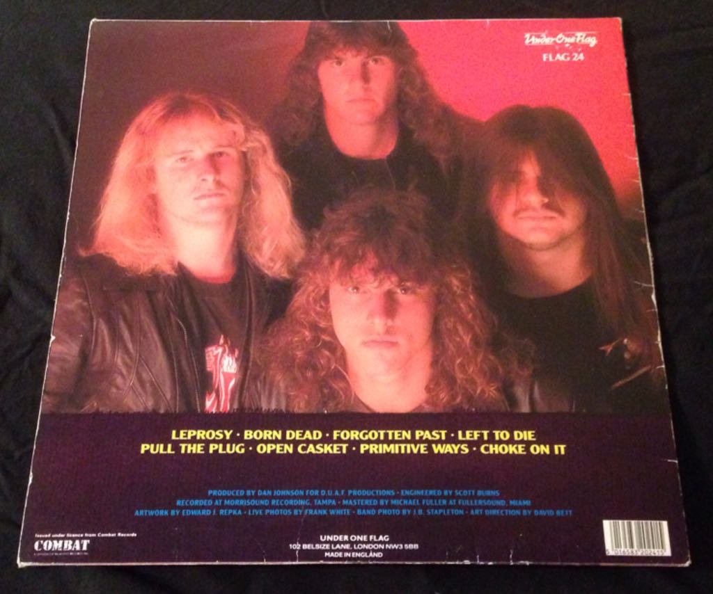 Leprosy - Death (12” - 39) music collectible [Barcode 5016583202415] - Main Image 2