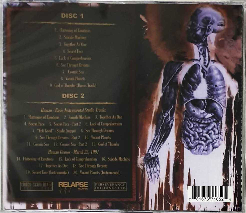 Human - Death (CD - 34) music collectible [Barcode 088561203627] - Main Image 2