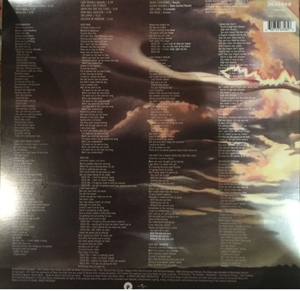 Stormbringer - Deep Purple (12” - 37) music collectible [Barcode 600753635858] - Main Image 2