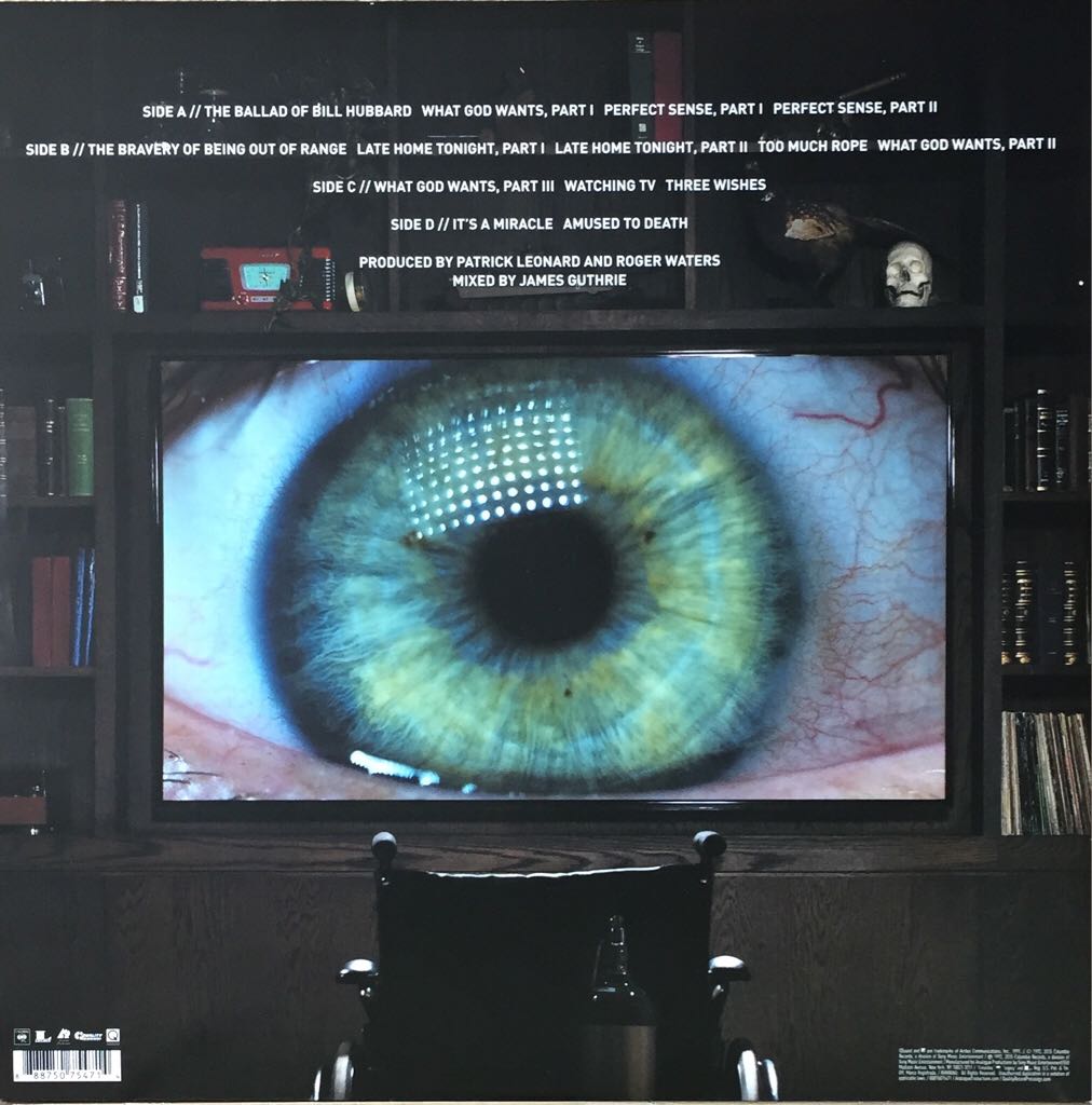 Amused To Death - Waters, Roger (12” - 73) music collectible - Main Image 2