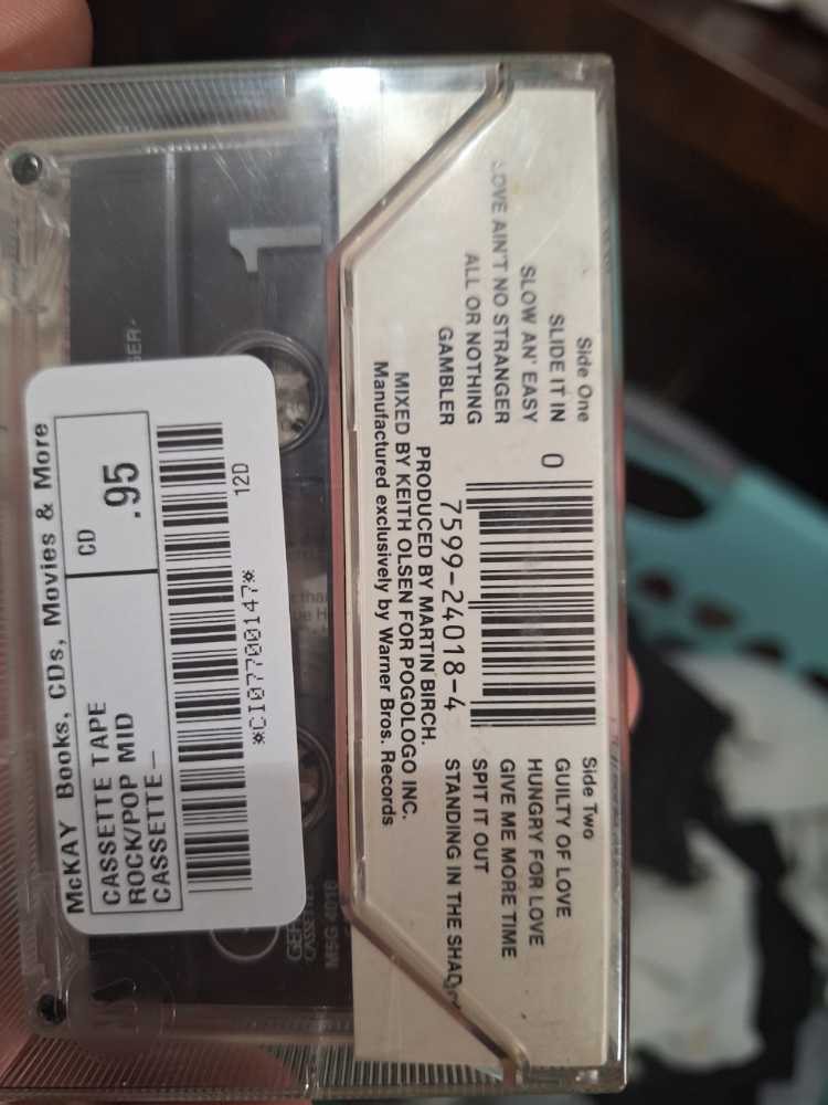 Slide It In - Whitesnake (Cassette - 41) music collectible [Barcode 075992401845] - Main Image 2