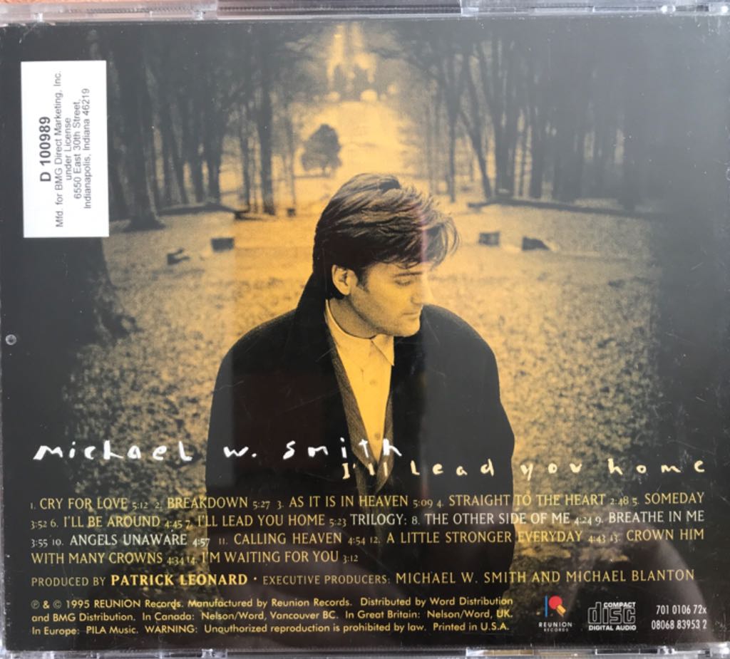 I’ll Lead You Home  - Michael W Smith (CD) music collectible [Barcode 02812175] - Main Image 2