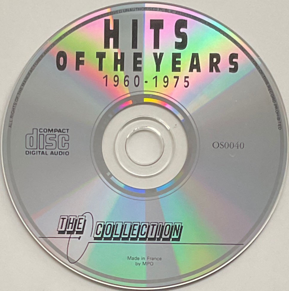 Hits of the Years 1960-1975 - Verzamel Alg (CD - 41) music collectible [Barcode 5014797190405] - Main Image 4