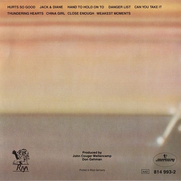 American Fool - Mellencamp, John (CD) music collectible [Barcode 9399081499324] - Main Image 3