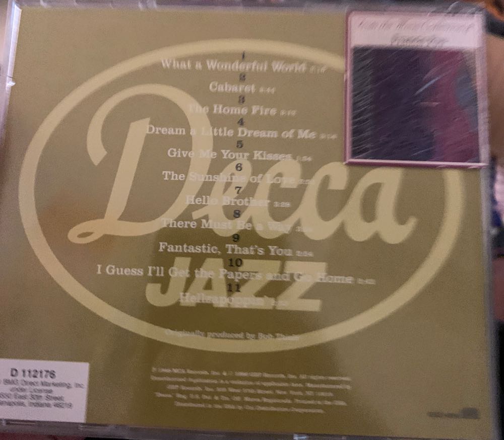 What A Wonderful World - Armstrong Louis (CD) music collectible [Barcode 022925560025] - Main Image 2