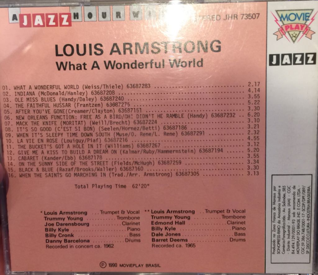 What A Wonderful World - Armstrong, Louis (CD) music collectible - Main Image 2