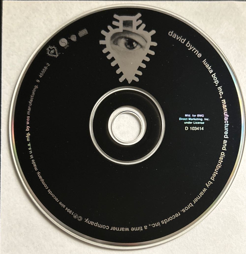 David Byrne - Byrne, David (CD - 52) music collectible [Barcode 093624555827] - Main Image 4