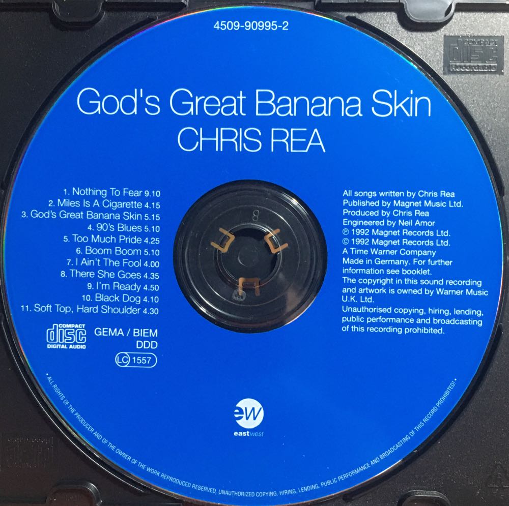12. God’s Great Banana Skin - Rea, Chris (CD) music collectible [Barcode 4509909952] - Main Image 2
