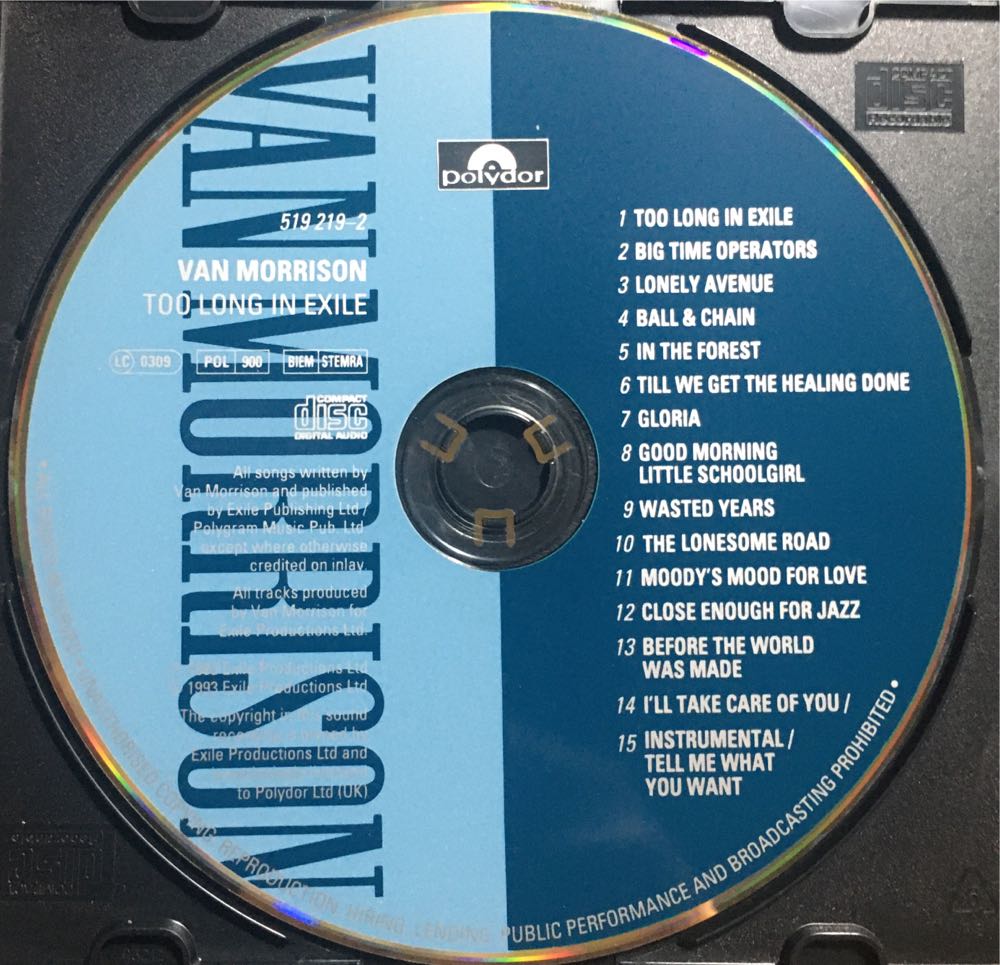 21. Too Long In Exile - Morrison, Van (CD) music collectible - Main Image 2