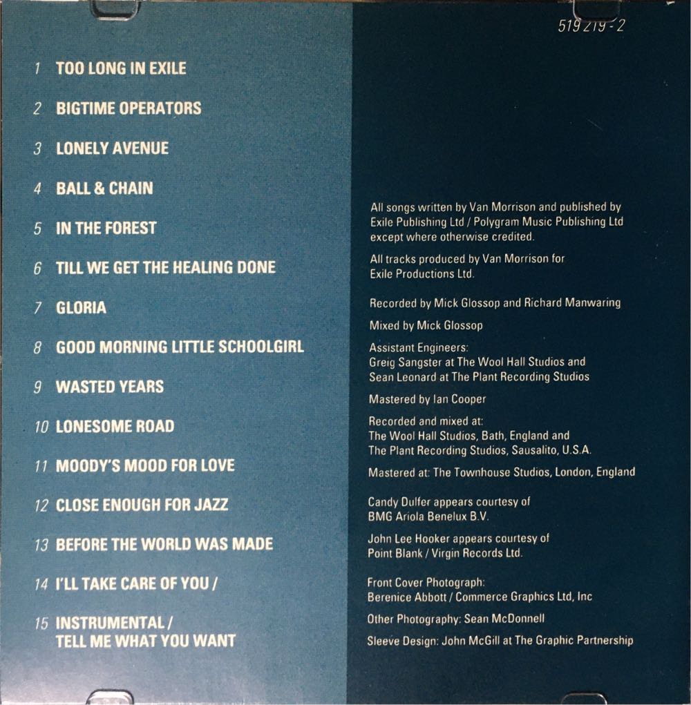 21. Too Long In Exile - Morrison, Van (CD) music collectible - Main Image 4