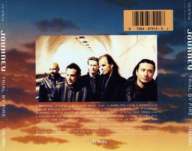 Trial By Fire - Journey (CD - 7502) music collectible [Barcode 886972672526] - Main Image 2