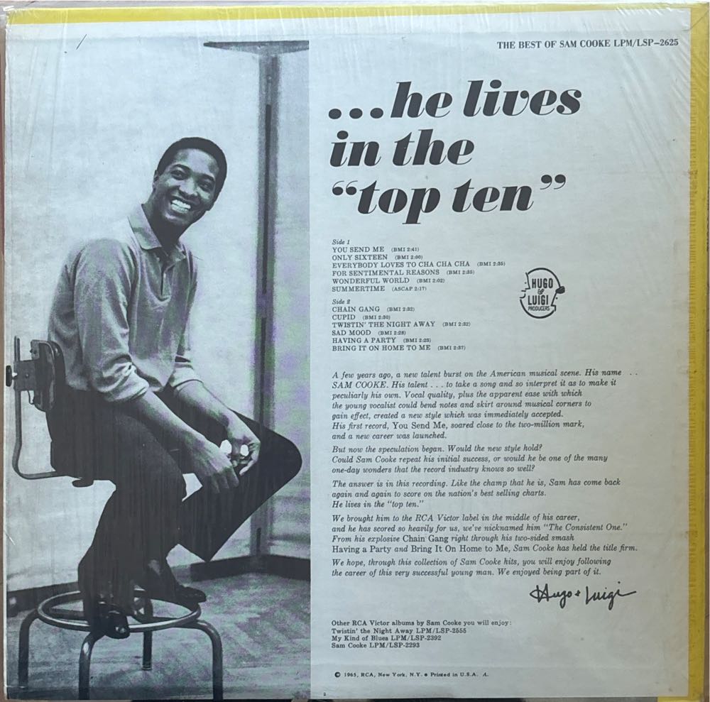 The Best Of Sam Cooke - Cooke, Sam (12”) music collectible - Main Image 2
