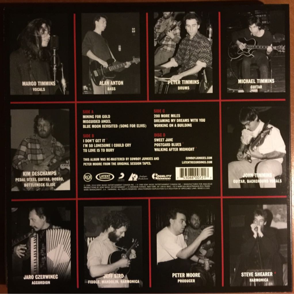 The Trinity Session - Cowboy Junkies (12” - 53) music collectible [Barcode 753088007217] - Main Image 2