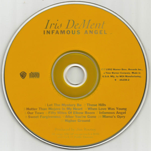 Infamous Angel - Iris DeMent (CD) music collectible [Barcode 093624523826] - Main Image 3