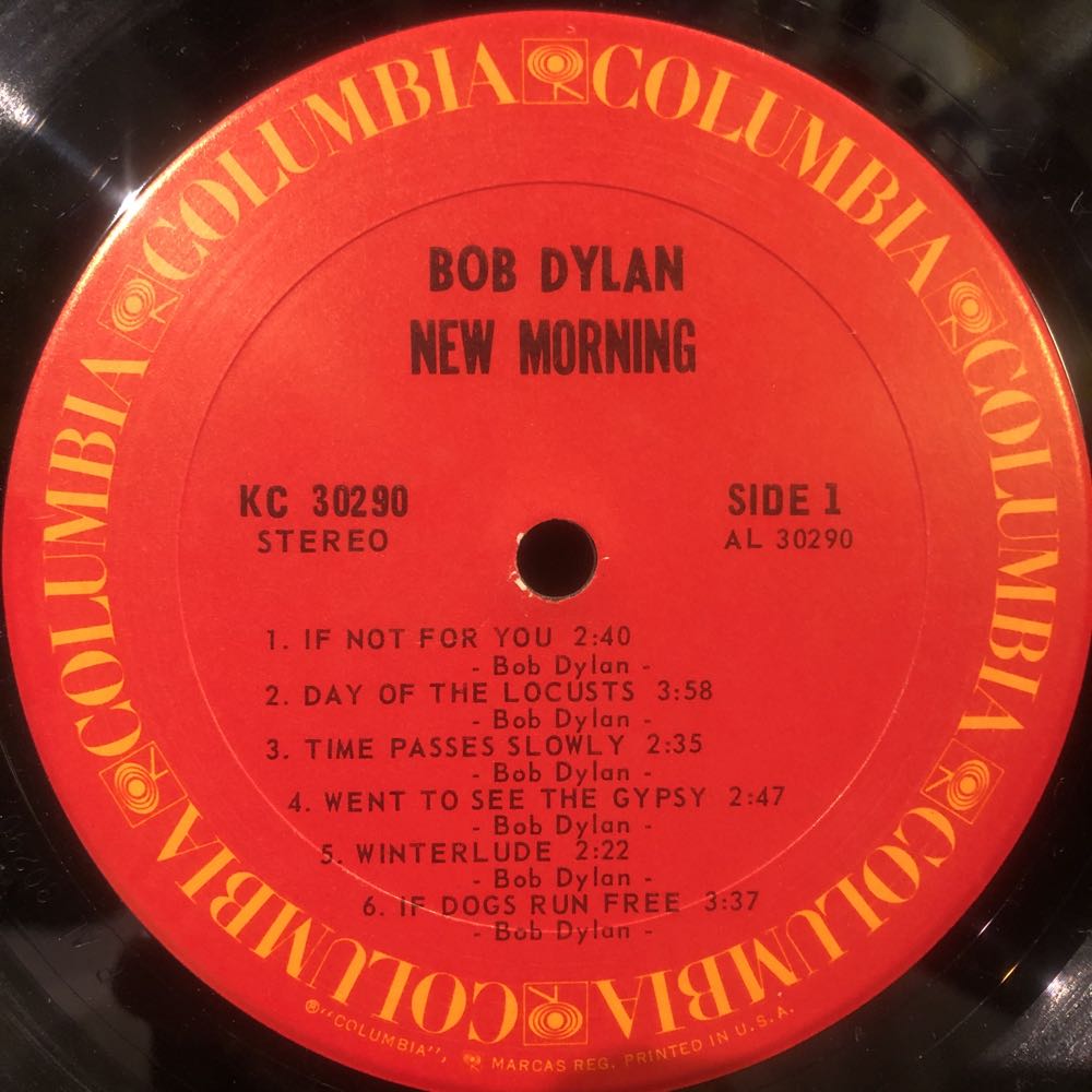 New Morning - Dylan, Bob (12”) music collectible - Main Image 3