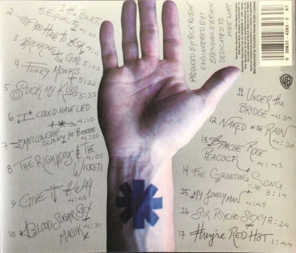 Blood sugar sex magik - Red Hot Chili Peppers (CD) music collectible [Barcode 093624423126] - Main Image 2