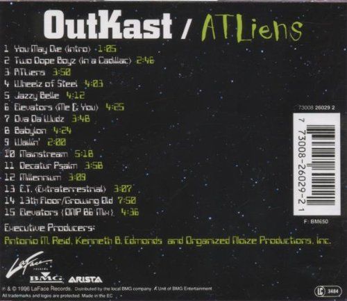 Outkast: ATLiens - Outkast (CD - 58) music collectible [Barcode 730082602921] - Main Image 2
