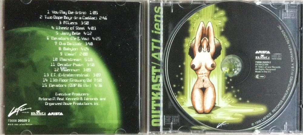 Outkast: ATLiens - Outkast (CD - 58) music collectible [Barcode 730082602921] - Main Image 3
