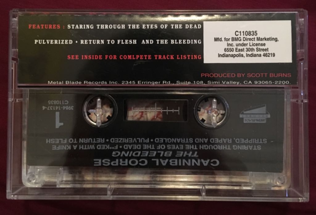 The Bleeding - Cannibal Corpse (Cassette) music collectible - Main Image 2