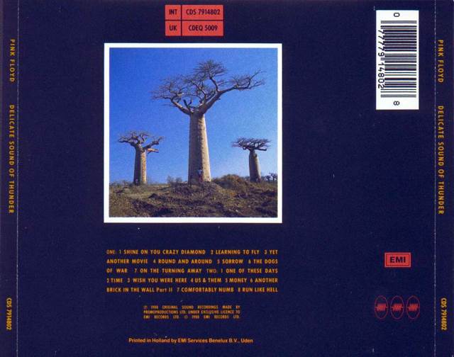 Delicate Sound Of Thunder, The - Pink Floyd (CD - 104:20) music collectible [Barcode 074644448429] - Main Image 2