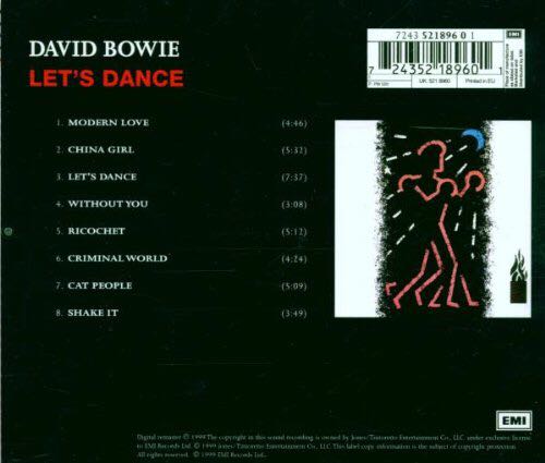 Let’s Dance - Bowie, David (CD) music collectible [Barcode 724384098223] - Main Image 2