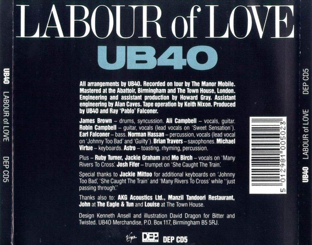 Labour Of Love - UB40 music collectible - Main Image 2