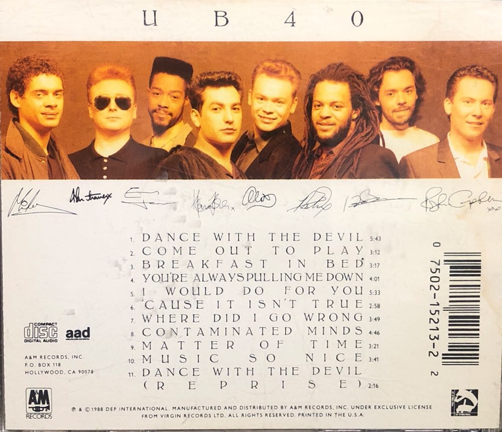 UB40 - UB40 (CD) music collectible [Barcode 075021521322] - Main Image 2