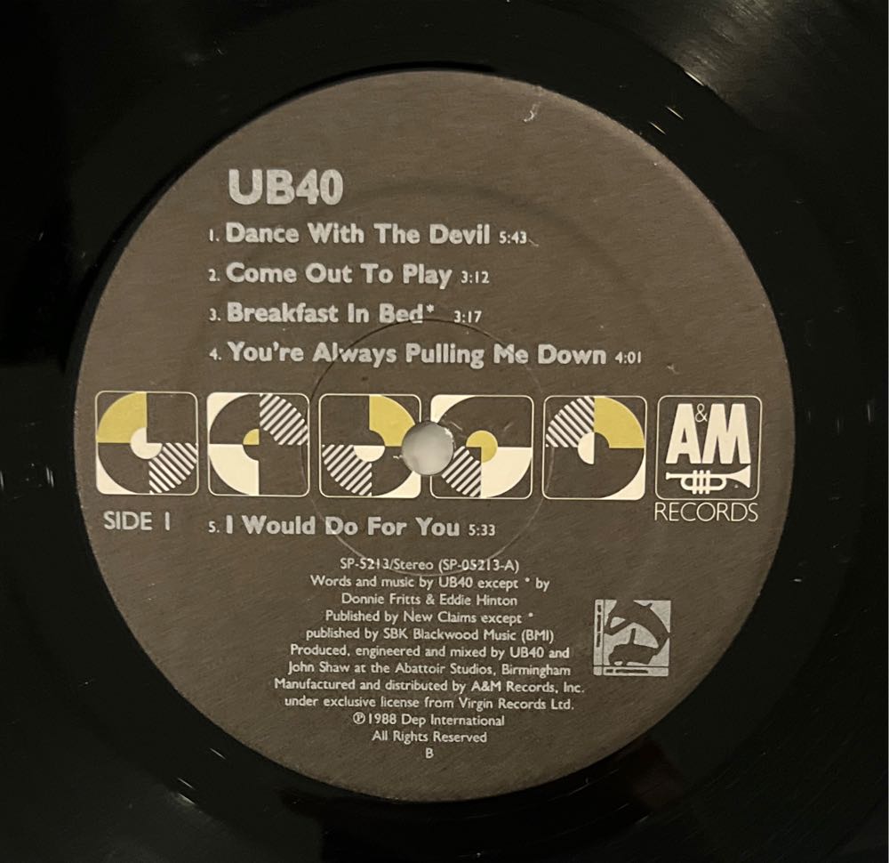 UB40 - UB40 (12”) music collectible - Main Image 3