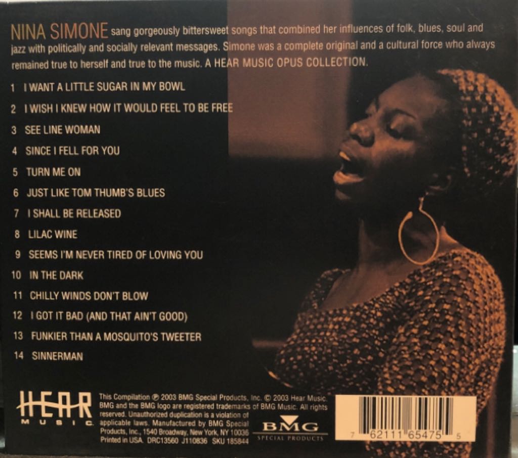 How It Feels To Be Free - Simone, Nina (CD) music collectible [Barcode 762111654755] - Main Image 2