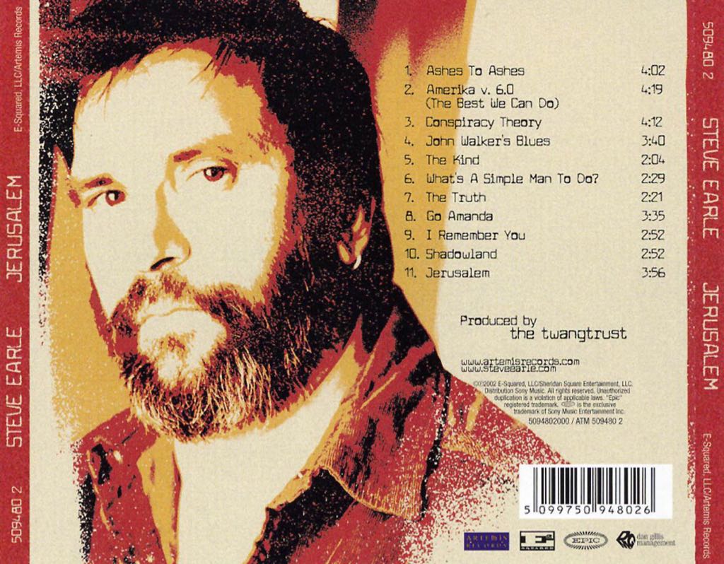Jerusalem - Earle, Steve (CD) music collectible - Main Image 2