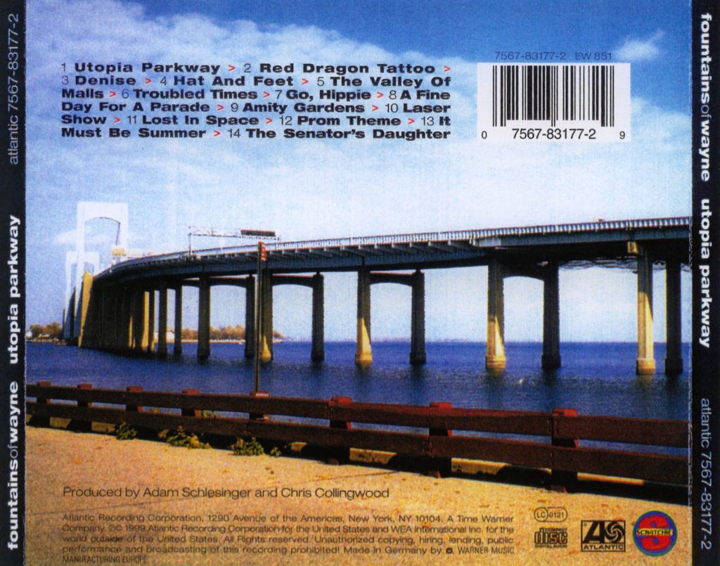 Utopia Parkway - Fountains Of Wayne (CD - 46) music collectible [Barcode 075612377789] - Main Image 2