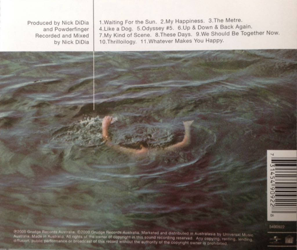 Odyssey Number Five - Powderfinger (45:26) music collectible - Main Image 2