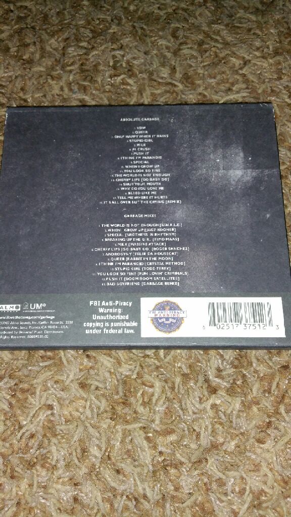 Absolute Garbage - Garbage (CD) music collectible [Barcode 602517375123] - Main Image 2